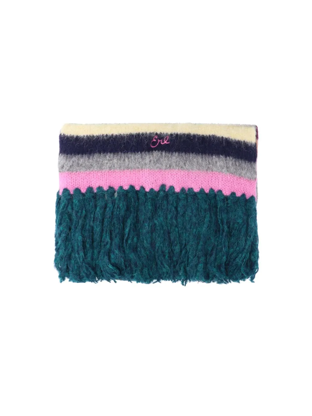 Striped Fringed Scarf