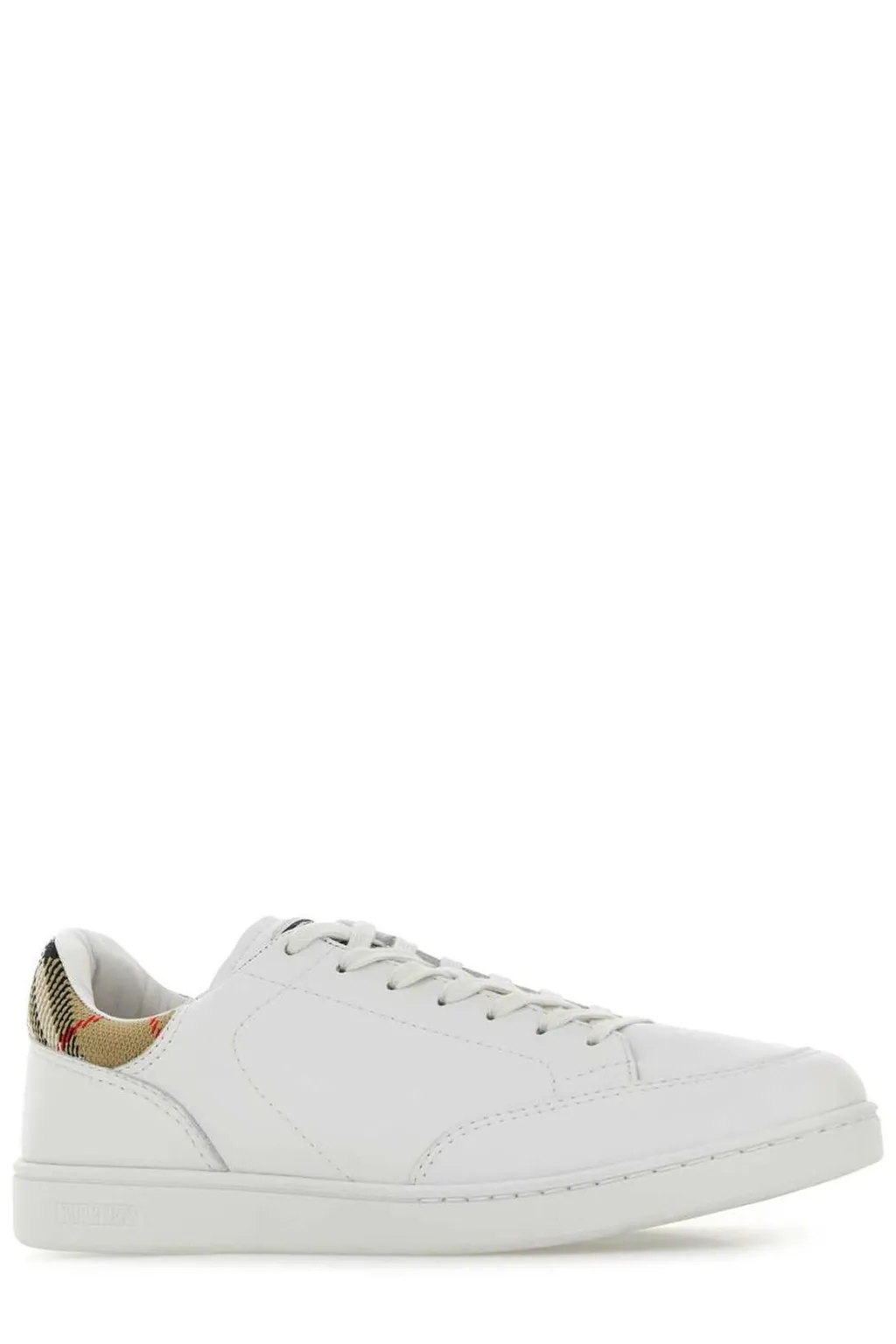Checked Lace-Up Sneakers