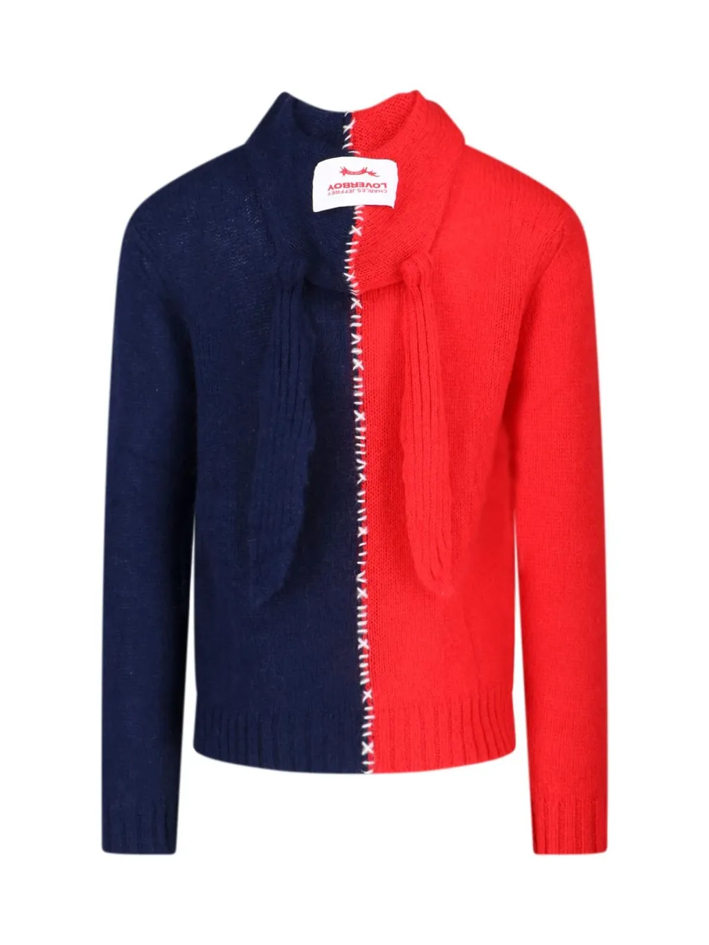 Roll-Neck Hooded Jumper