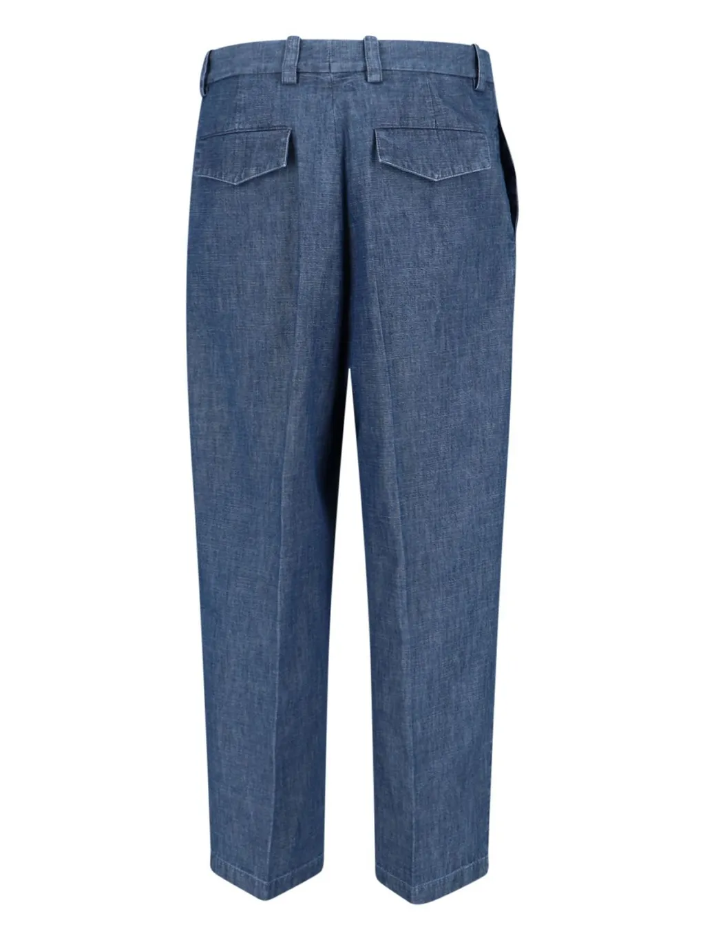 Chambray Tapered Trousers
