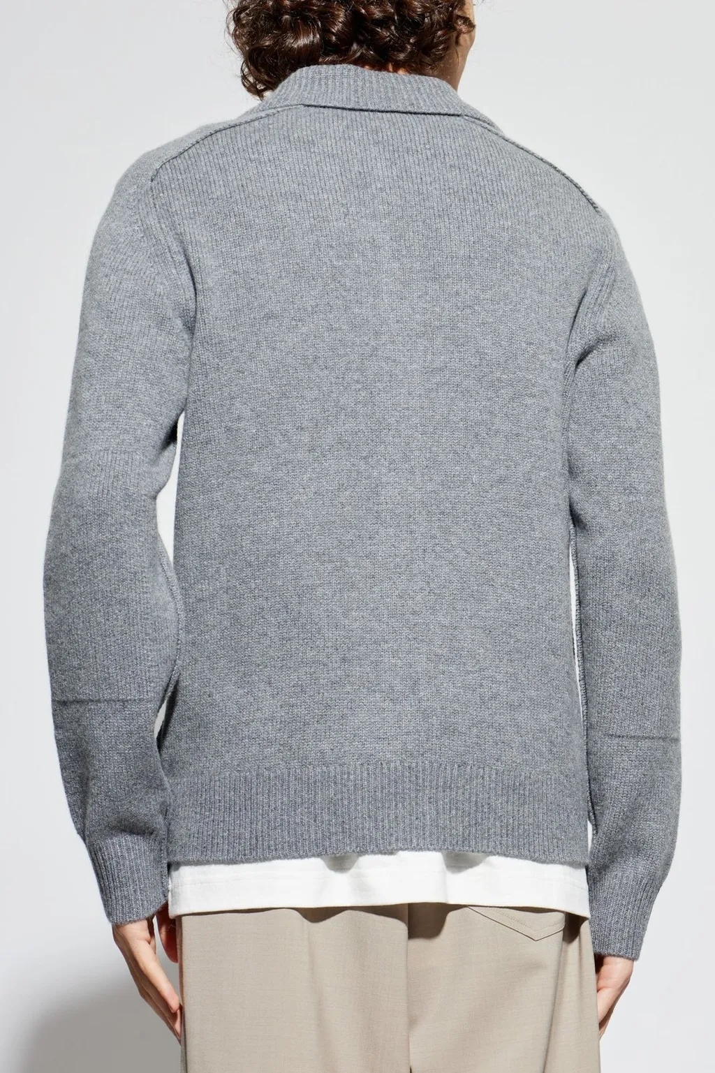 Ekd Intarsia-Knit Buttoned Cardigan