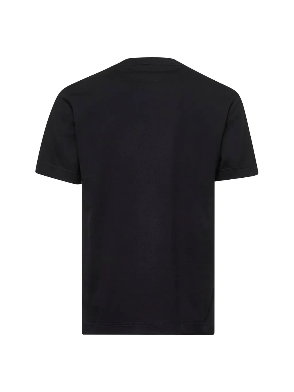 Checkered-Trim Crewneck T-Shirt