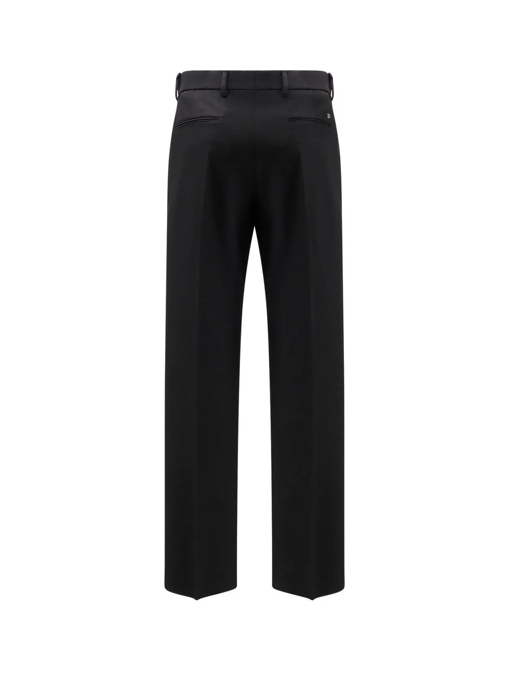 Logo Plaque Straight Leg Pants