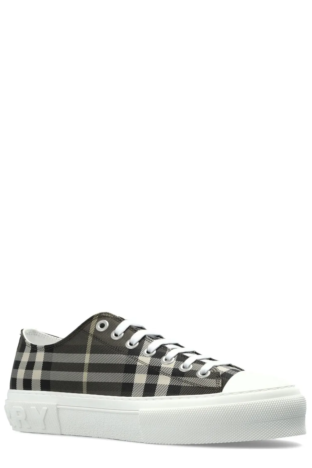 Checked Low-Top Sneakers