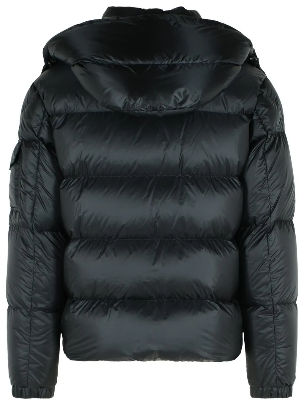 Logo Patch Hooded Puffer Jacket