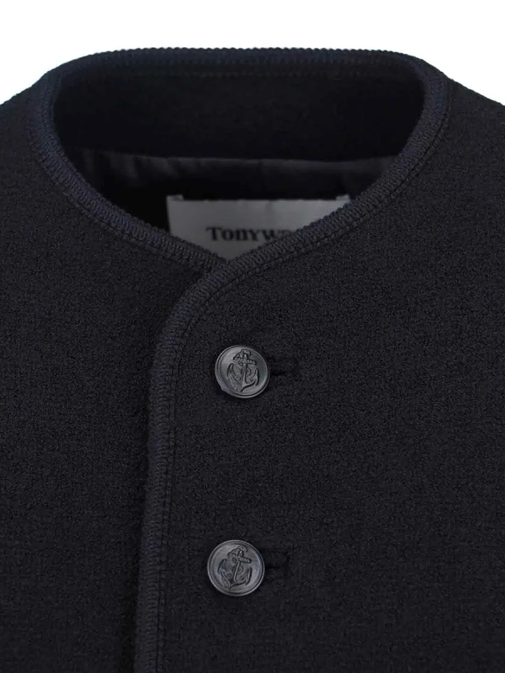 Button-Up Crewneck Jacket