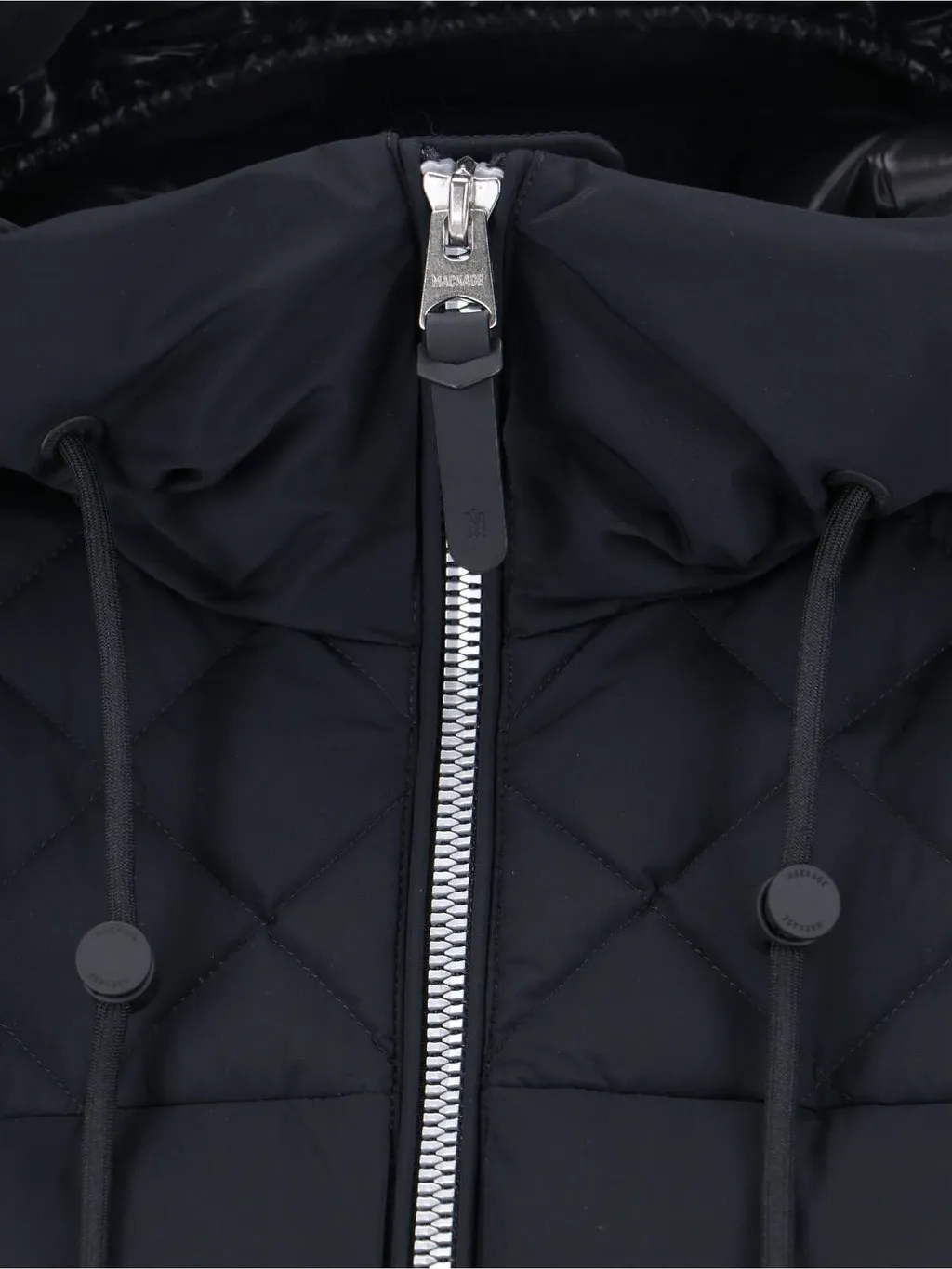 Zip-Up Drawstring Down Jacket