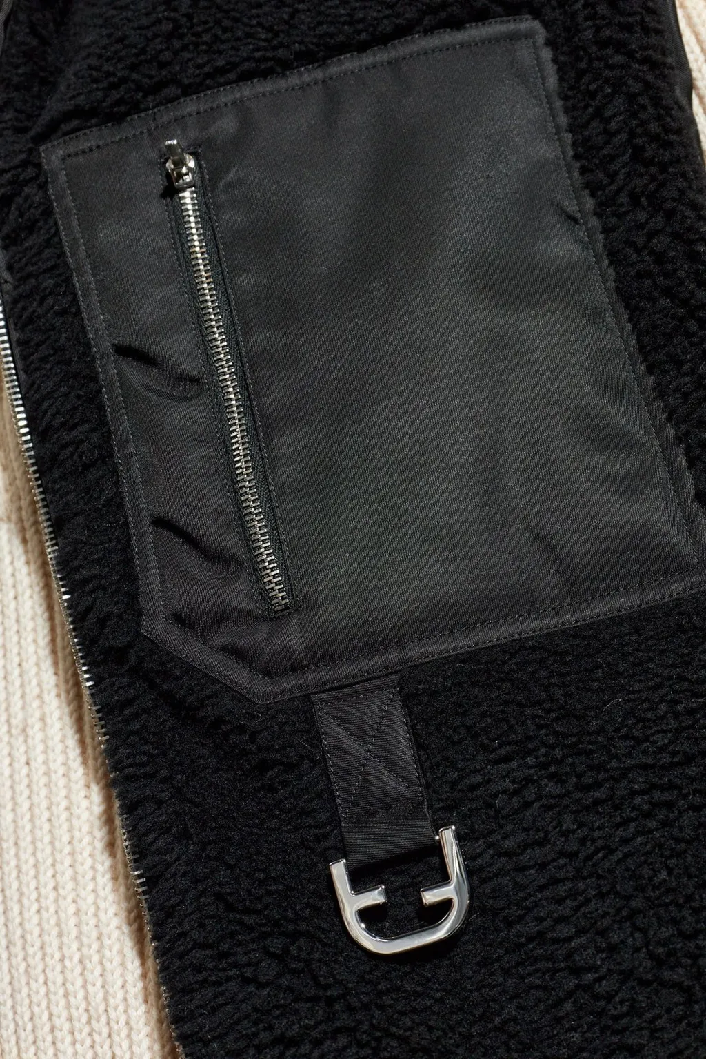 Turtleneck Zip-Up Vest