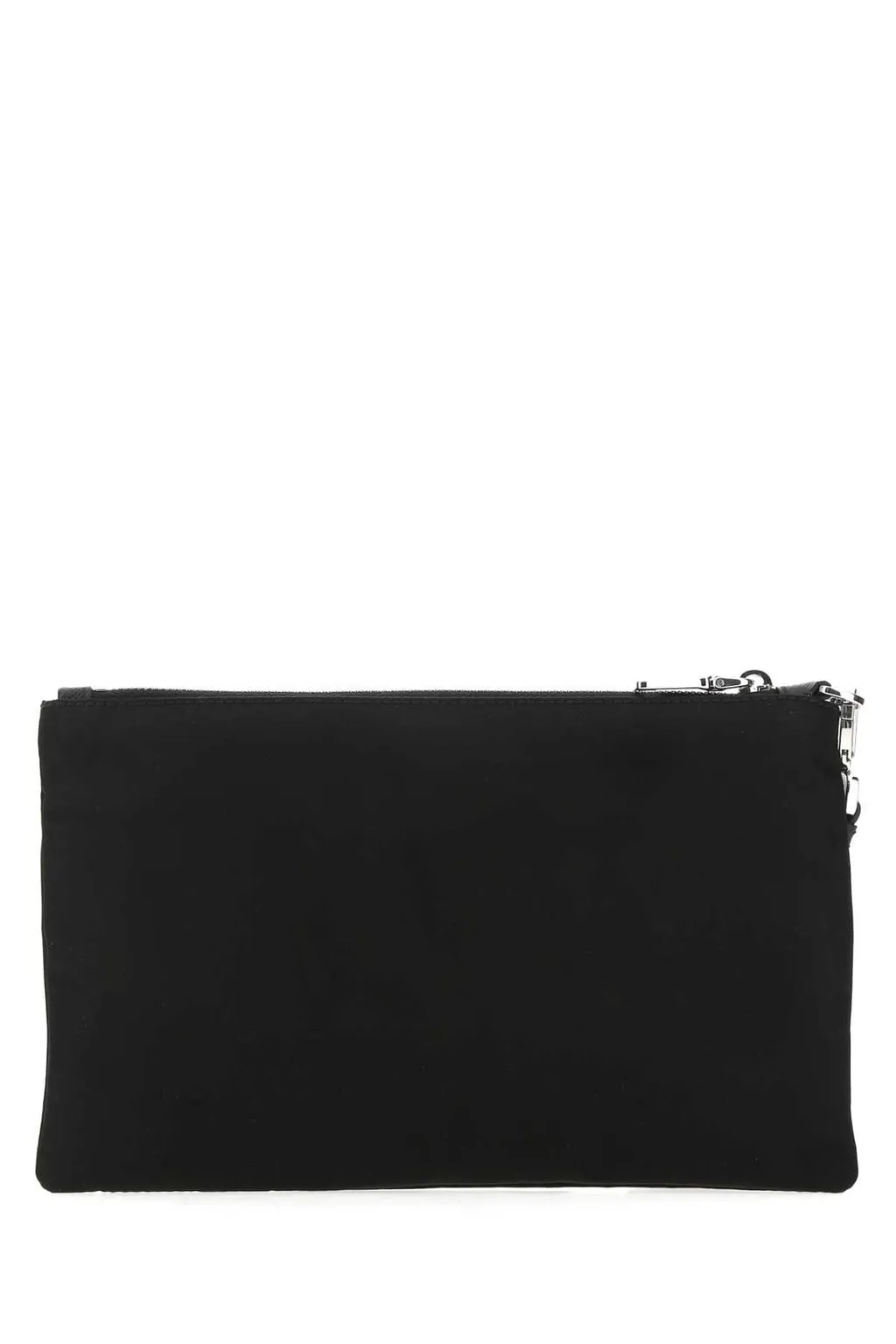 Logo Plaque Zipped Pouch Bag
