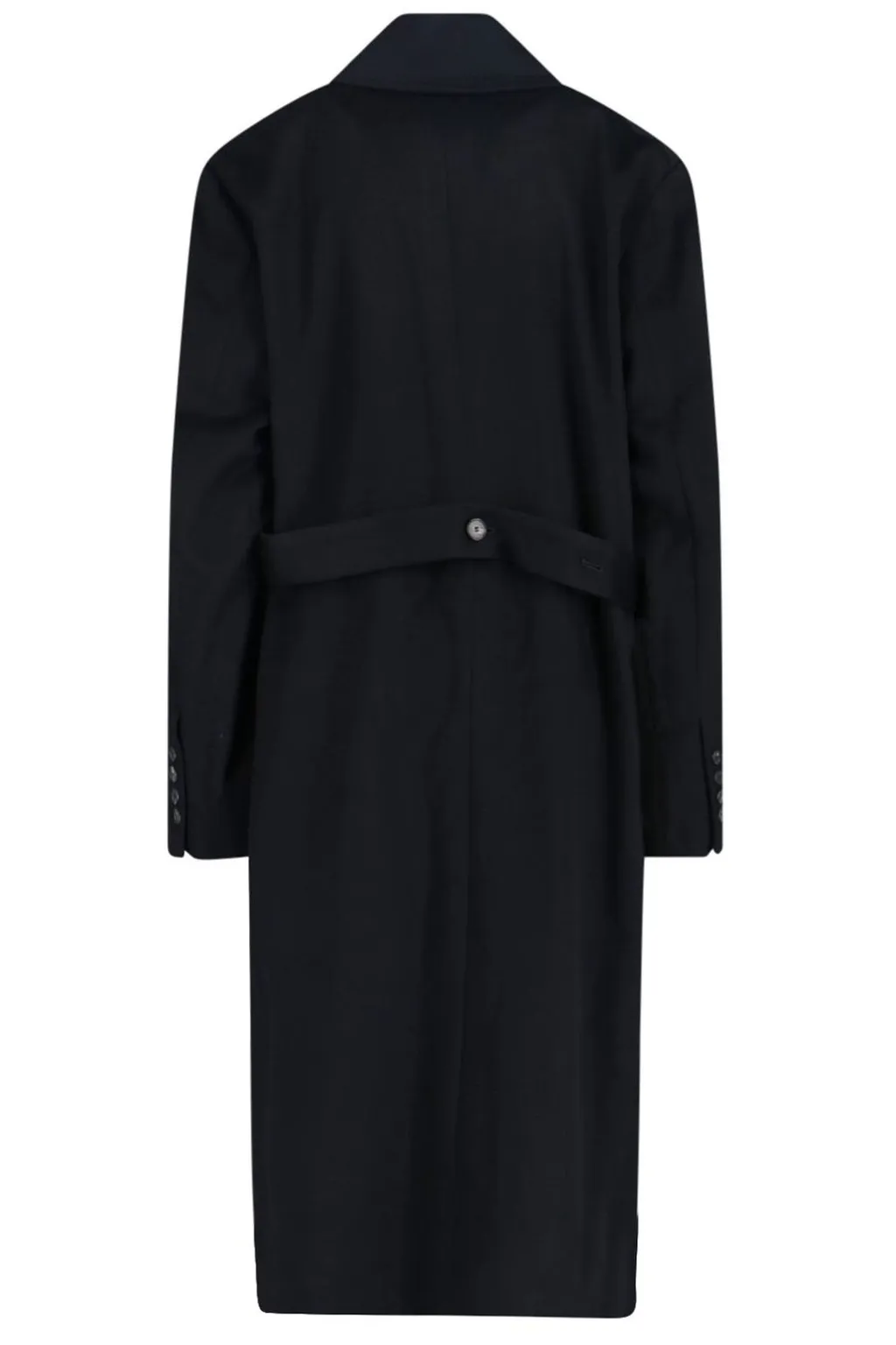 Long-Sleeved Single-Breasted Coat