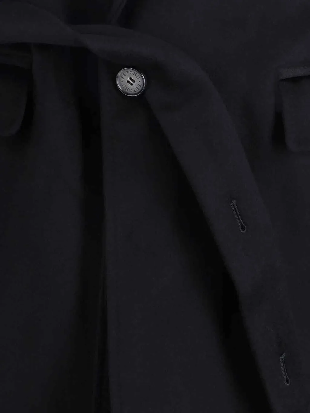Long-Sleeved Single-Breasted Coat