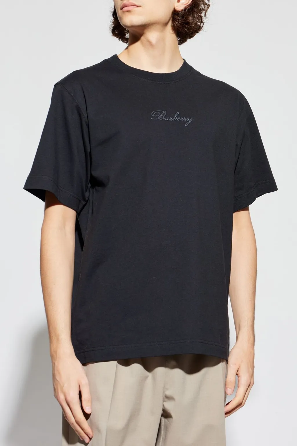 Logo Embroidered Crewneck T-Shirt