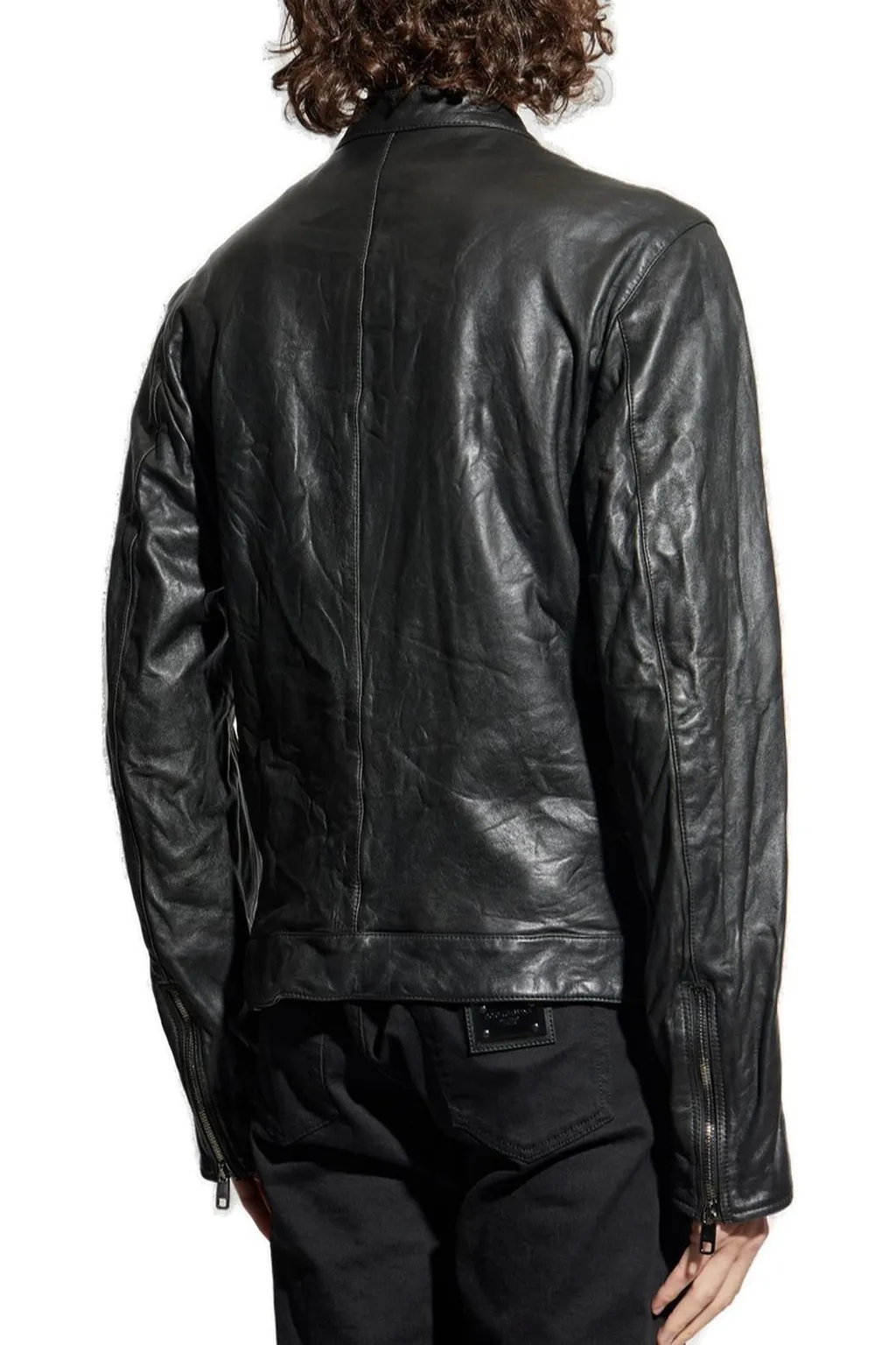 Stand-Up Collar Zipped Jacket