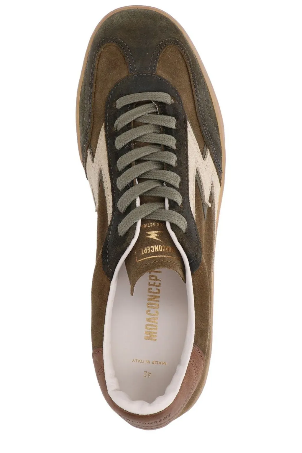 Lightning-Bolt Lace-Up Sneakers