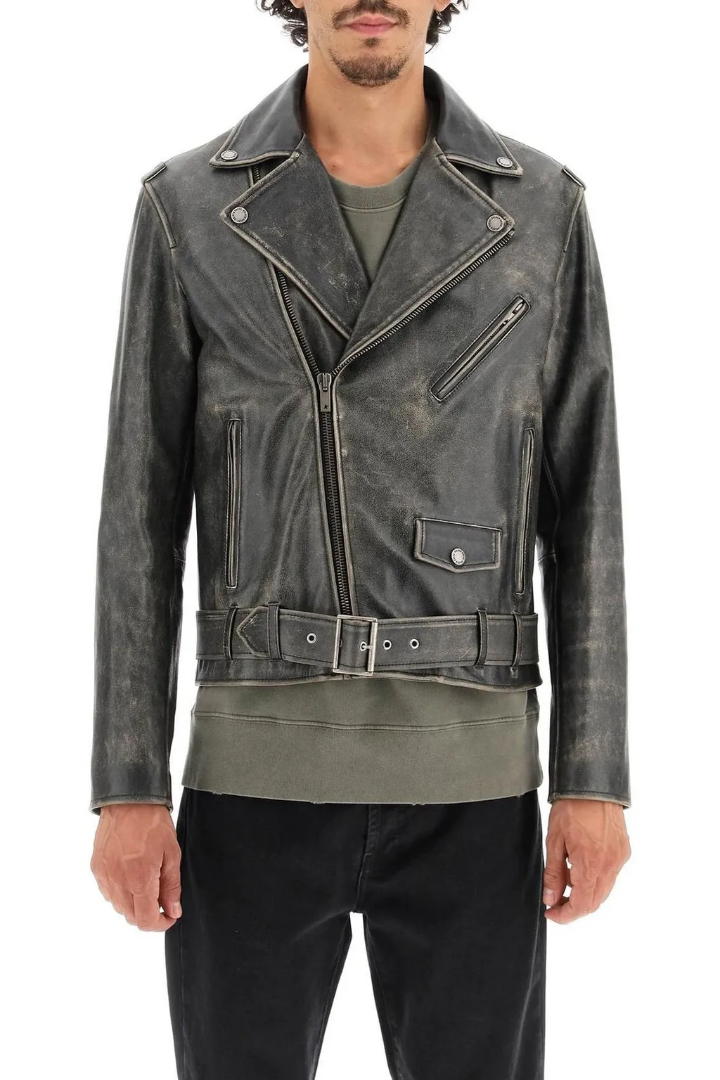 Zipped Biker Jacket