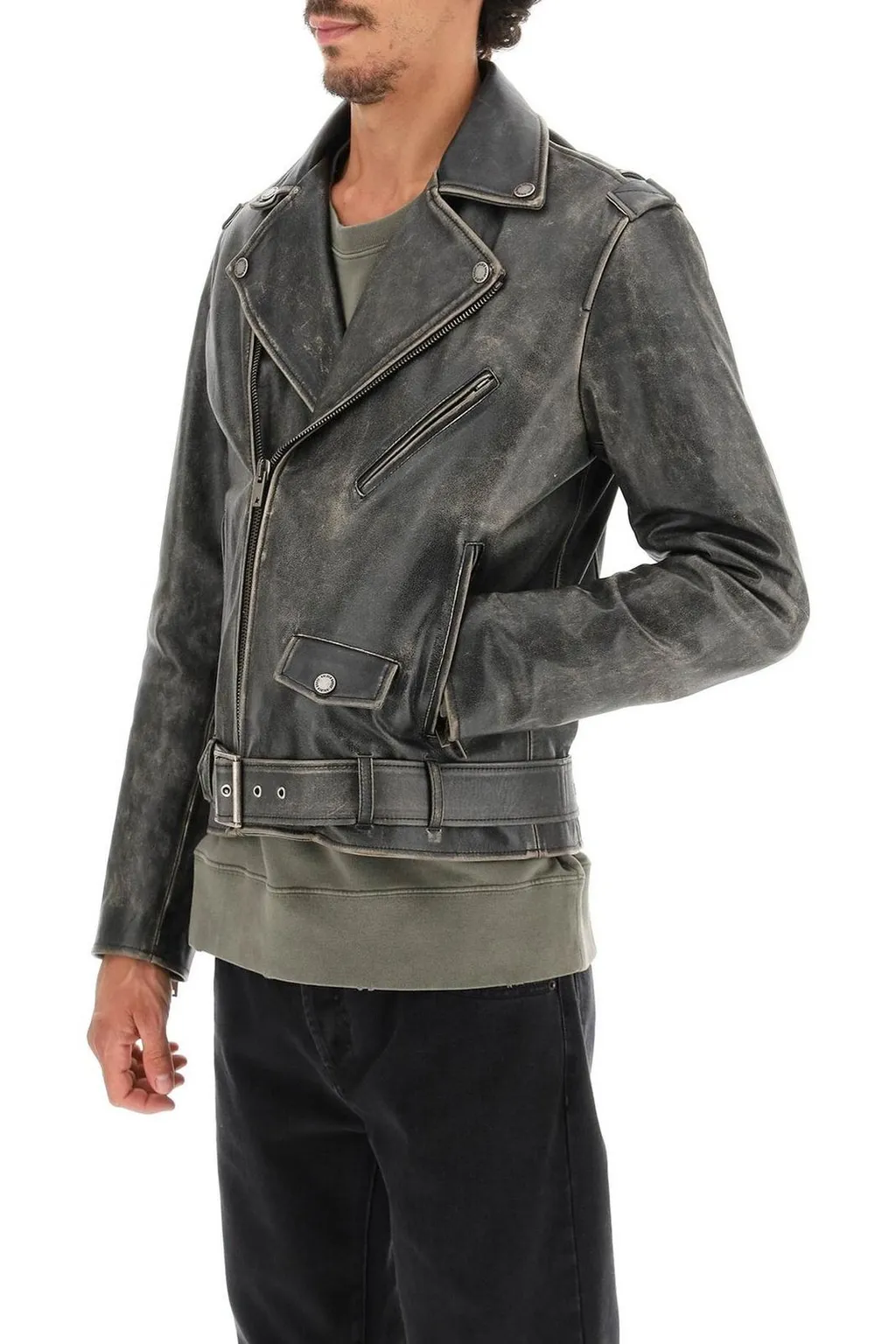 Zipped Biker Jacket