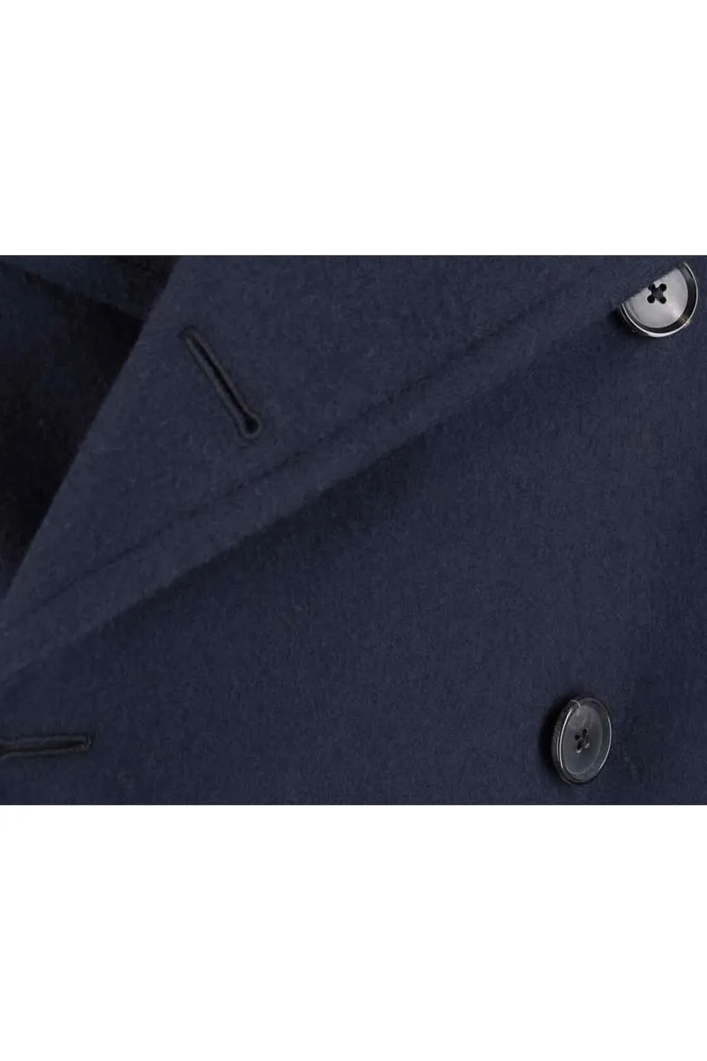 Double-Breasted Long Sleeved Coat