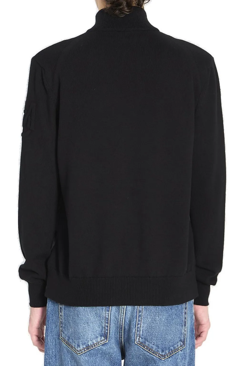Padded Zip-Up Cardigan