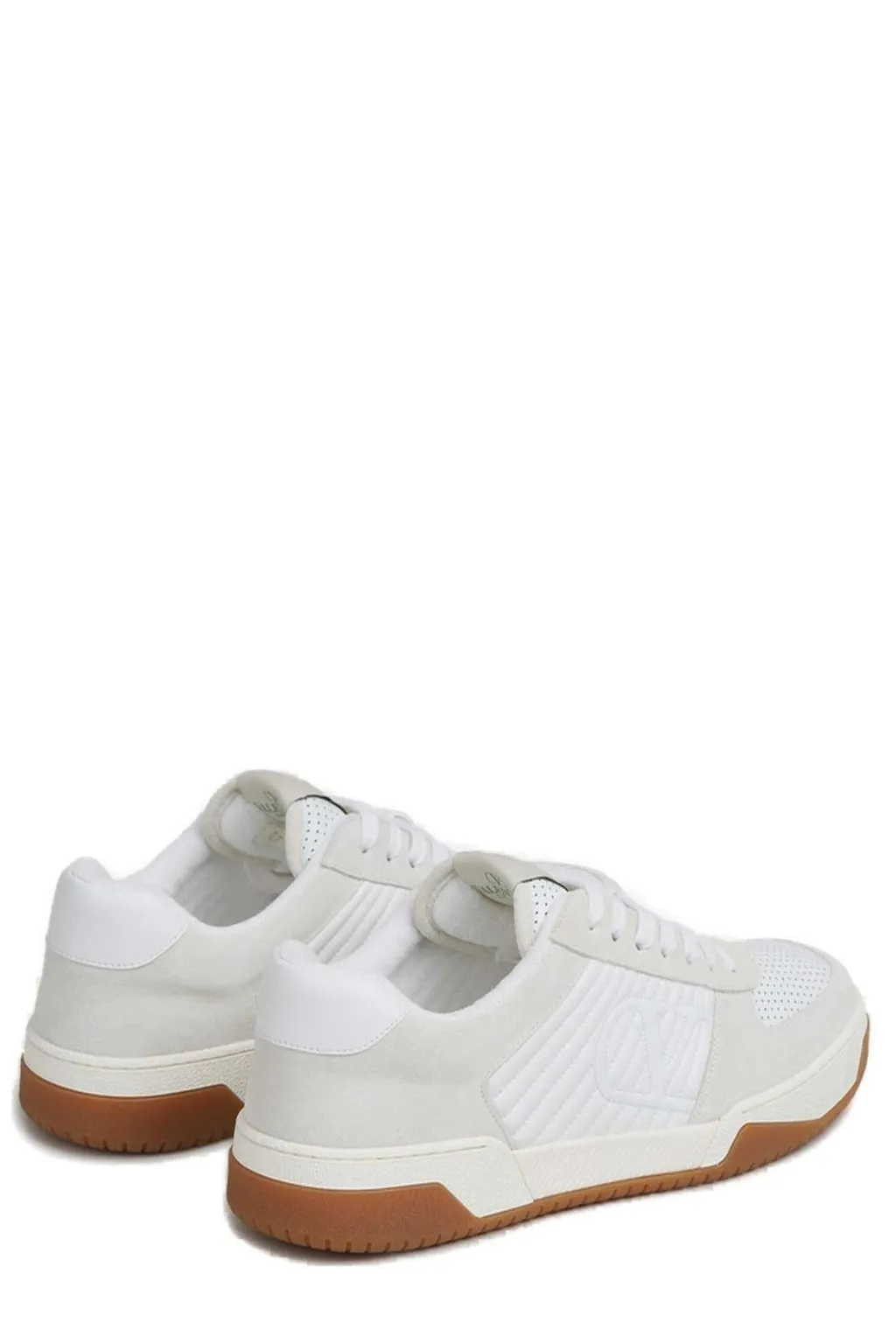 Vlogo Signature Round Toe Lace-Up Sneakers