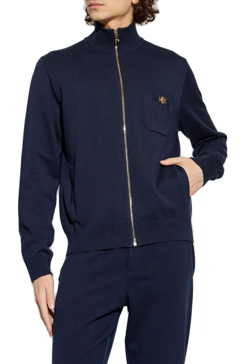Medusa Zipped Cardigan