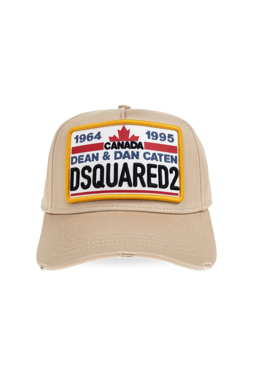 Logo Patch Distressed Baseball Cap