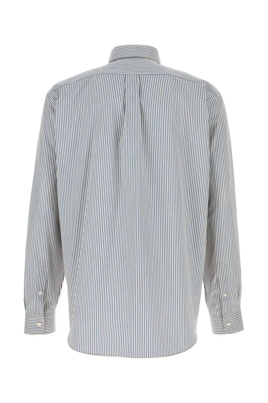Striped Buttoned Long-Sleeved Shirt