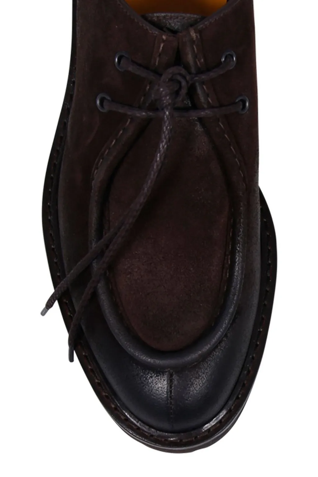 Round-Toe Lace-Up Loafers
