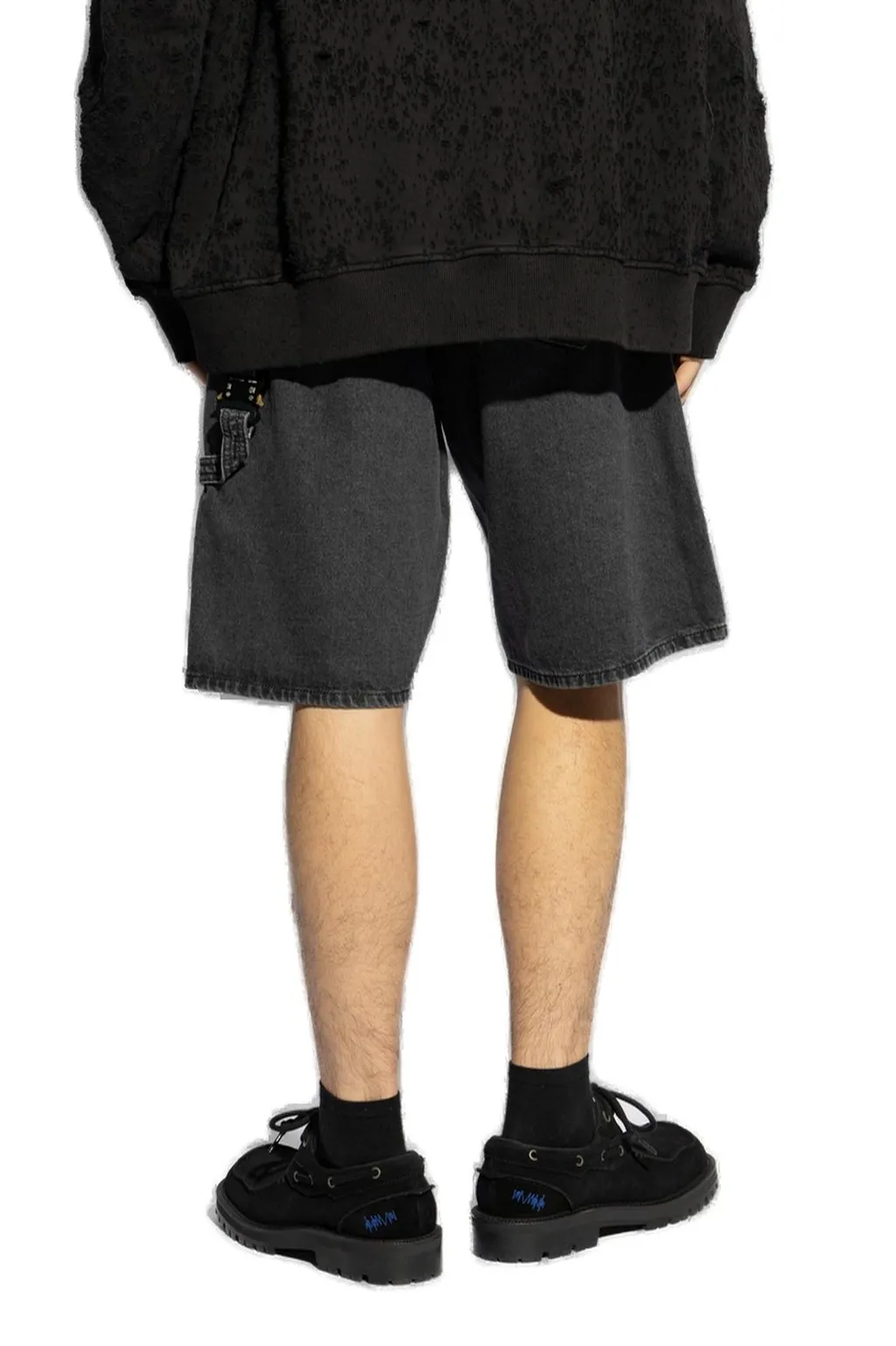 Distressed Denim Shorts