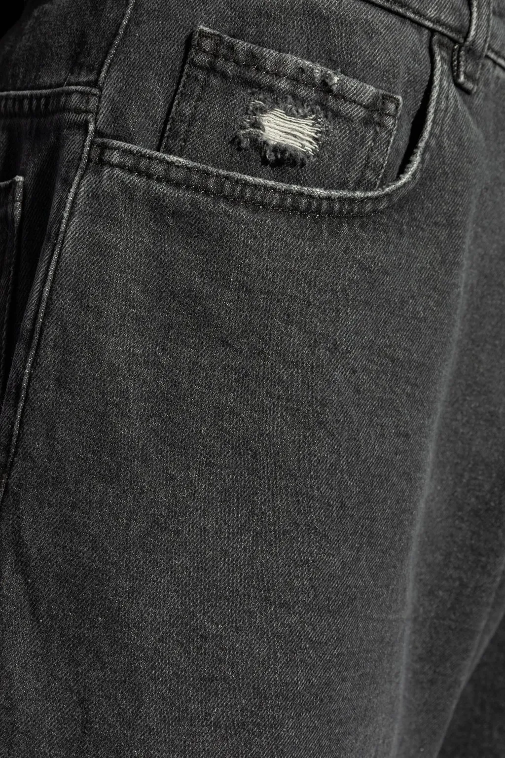 Distressed Denim Shorts