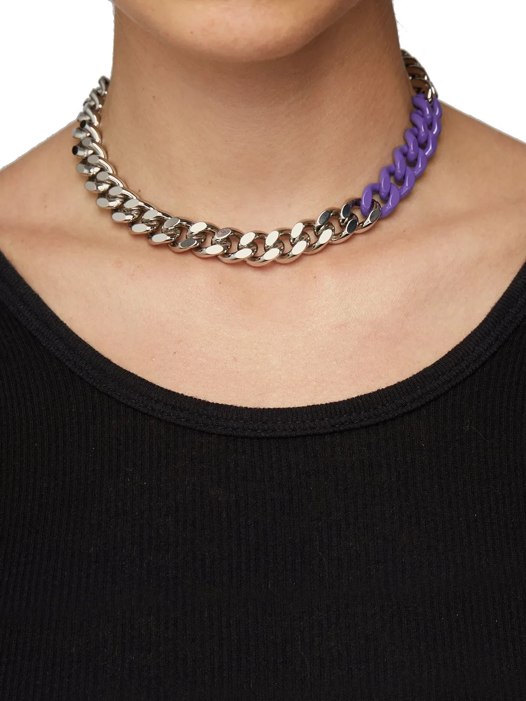 Classic Logo Engraved Chain-Linked Necklace