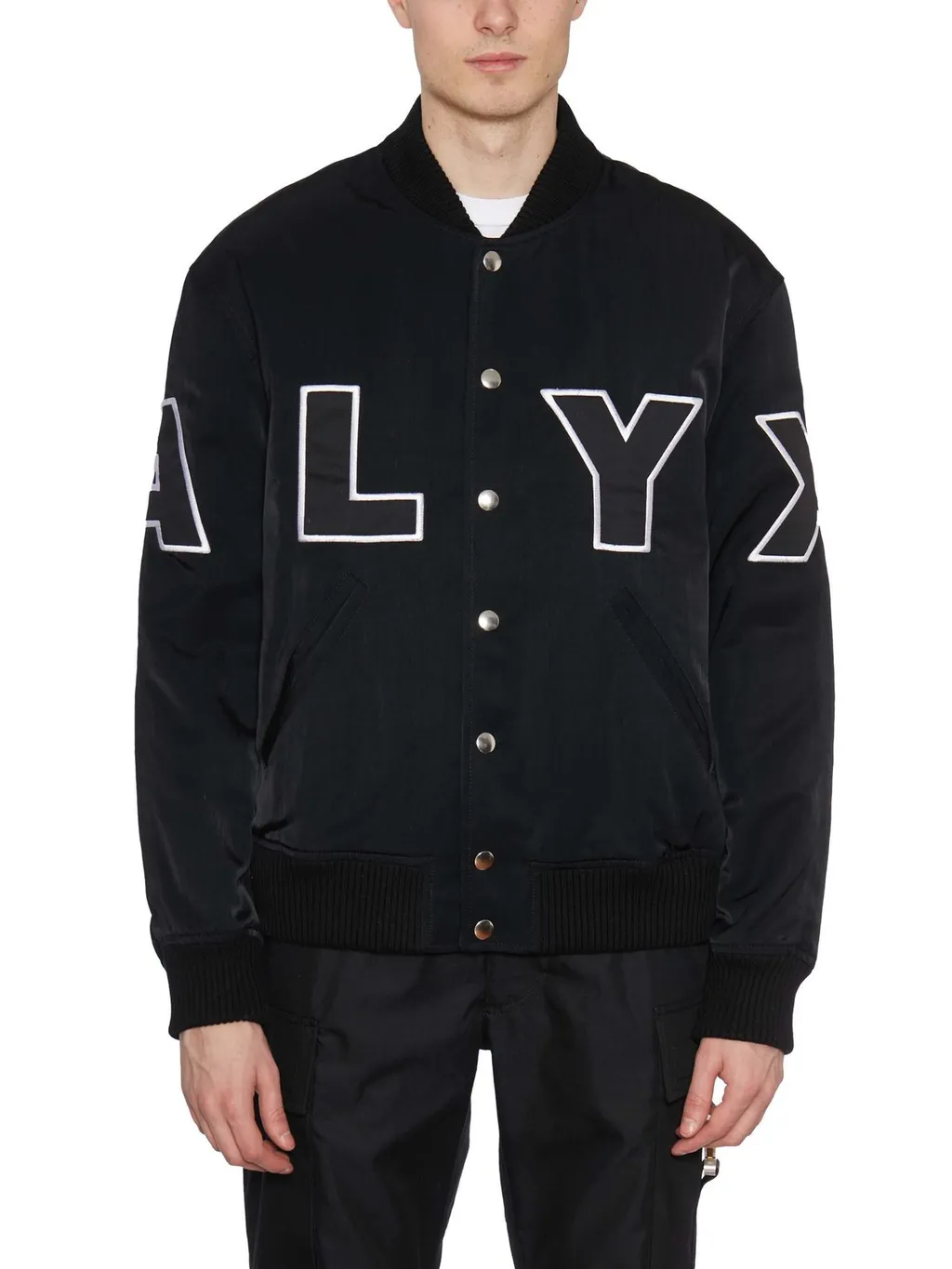 Logo Patch Embroidered Varsity Jacket