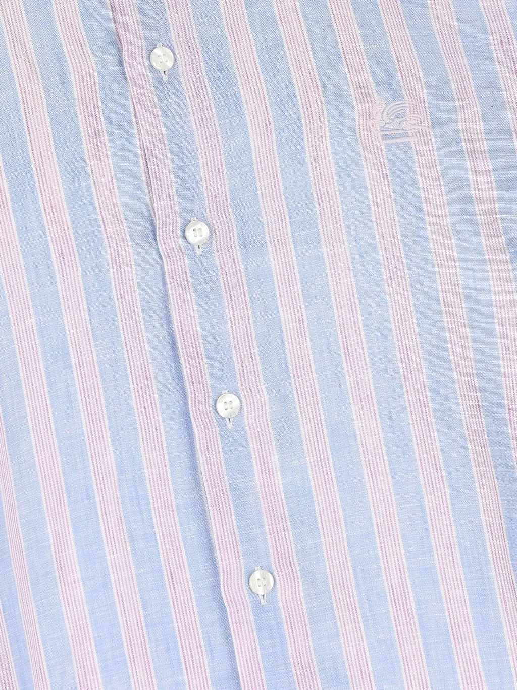 Striped Curved Hem Shirt