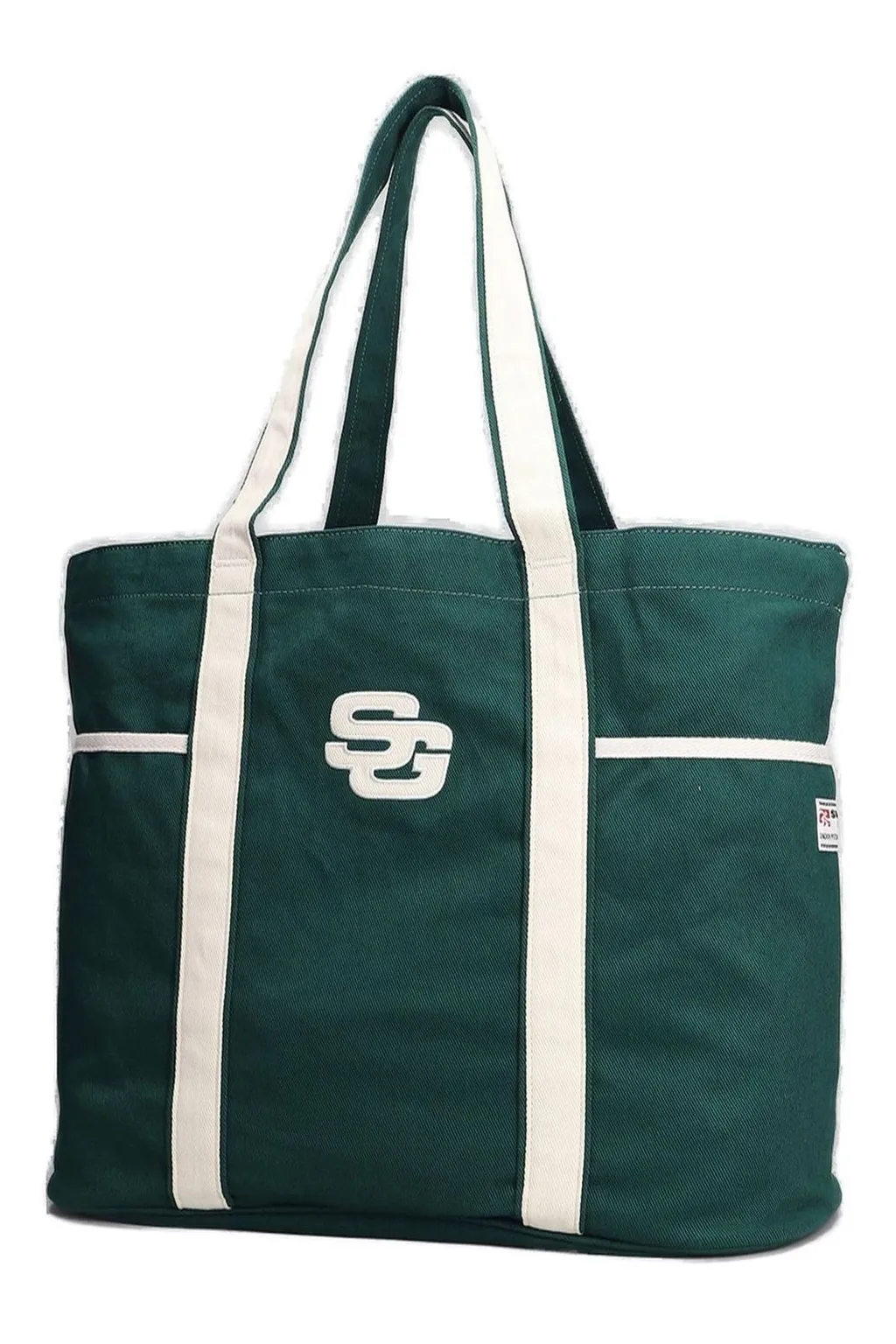 Logo Patch Top Handle Bag