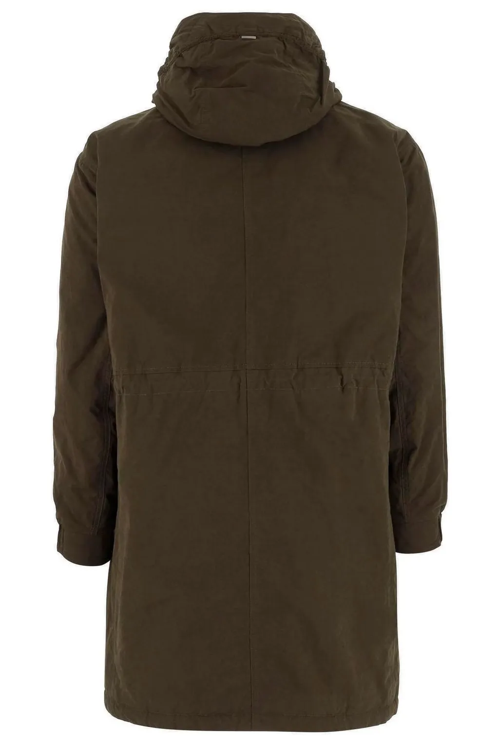 Drawstring Padded Long Coat
