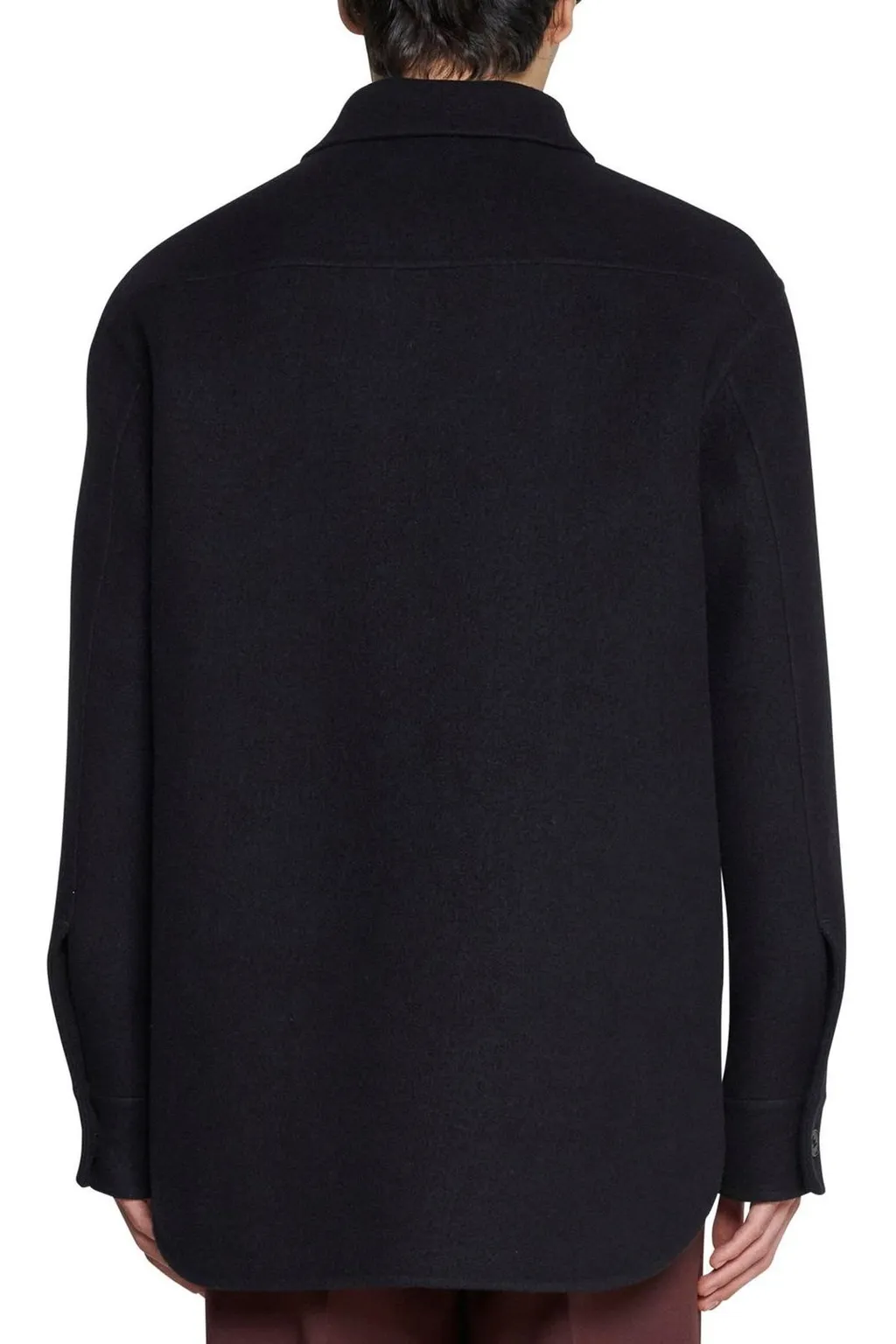 Long-Sleeved Buttoned Overshirt