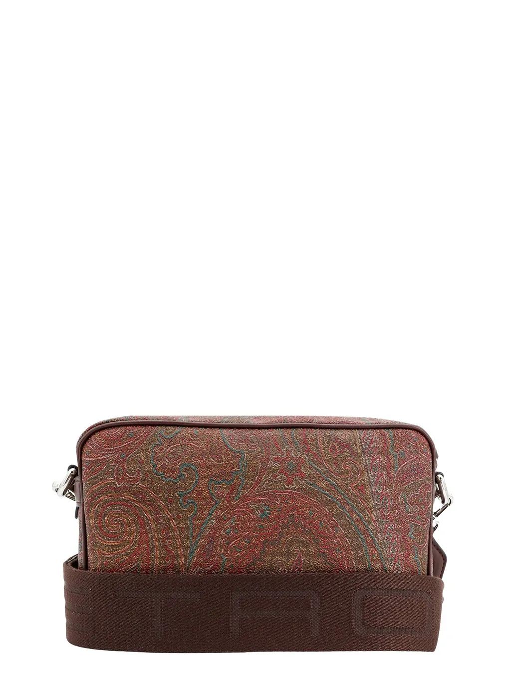 Small Paisley-Printed Zipped Crossbody Bag