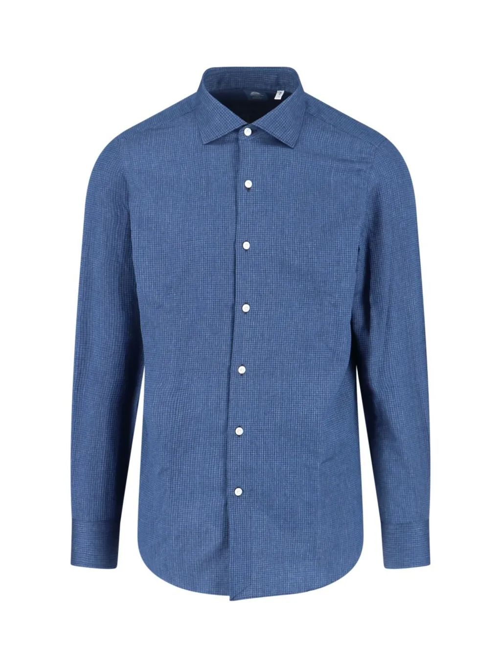 Micro-Check Buttoned Shirt