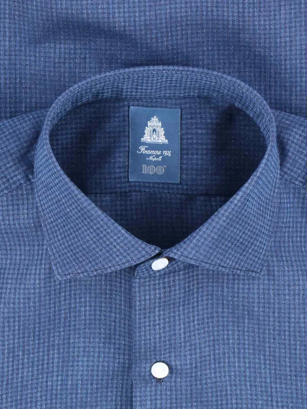 Micro-Check Buttoned Shirt