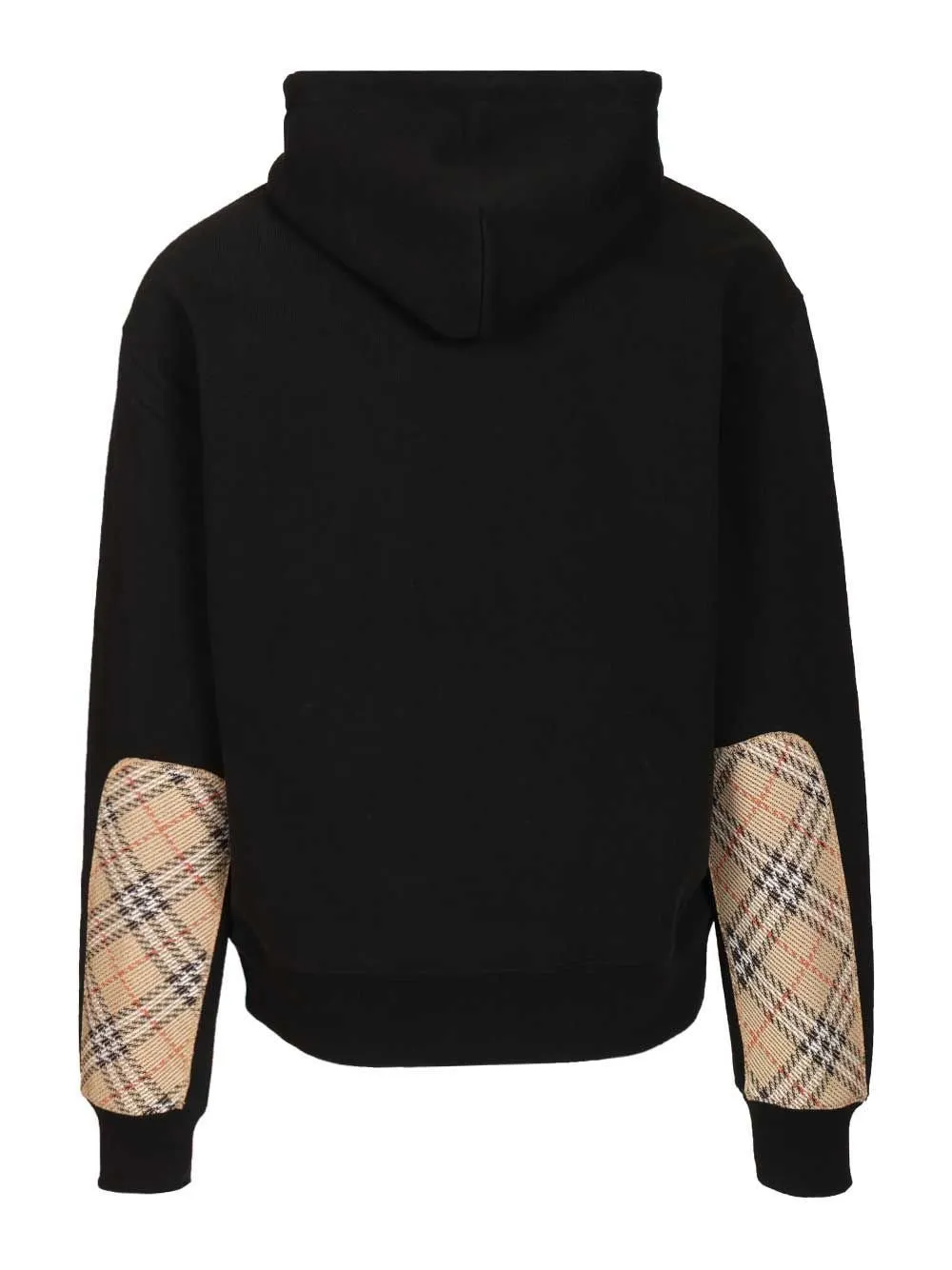 Checked Drawstring Hoodie