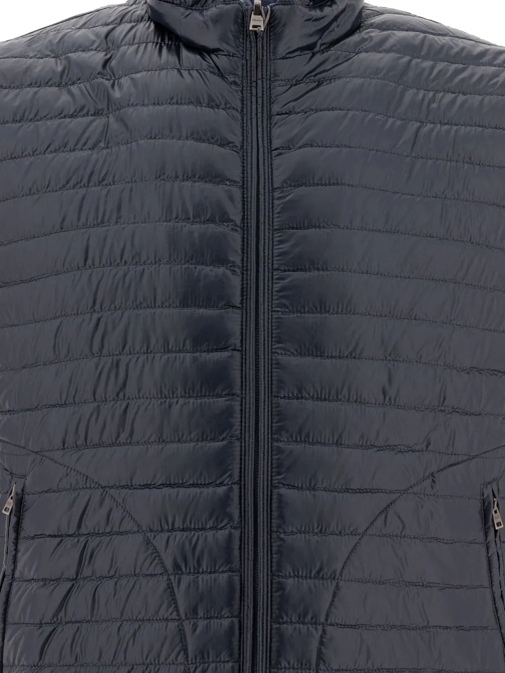 Zipped Quilted Reversible Down Gilet