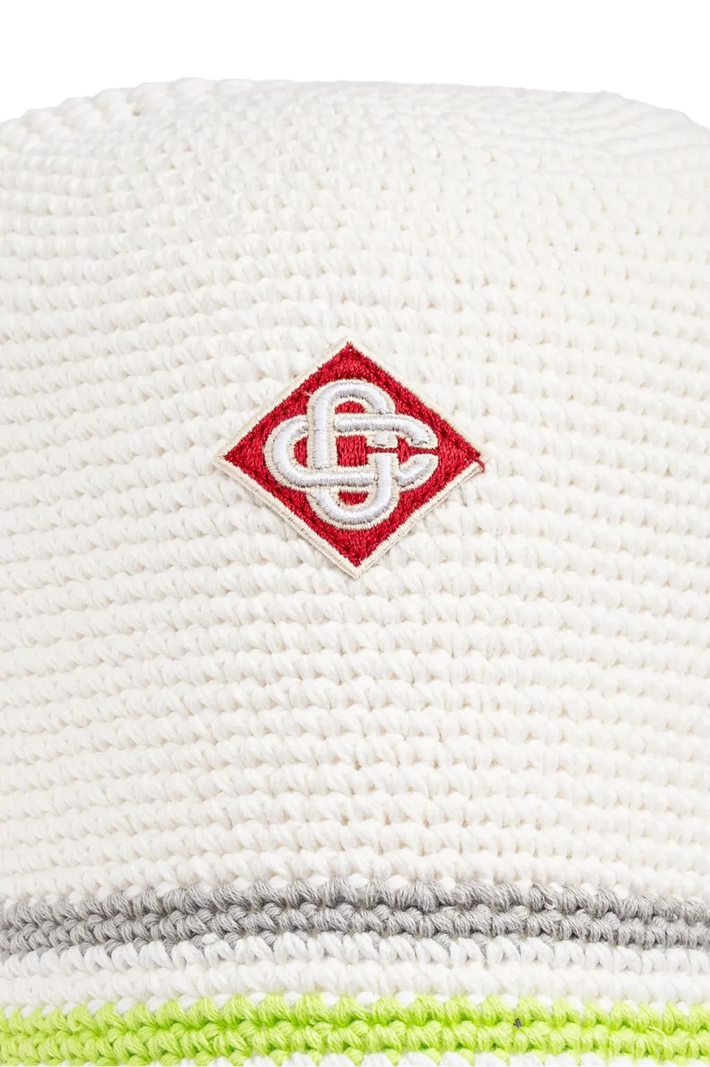 Logo Patch Knitted Bucket Hat