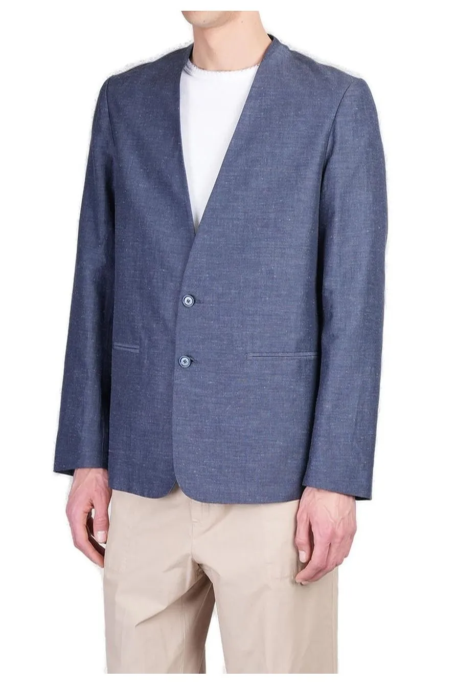 Single Breasted V-Neck Blazer