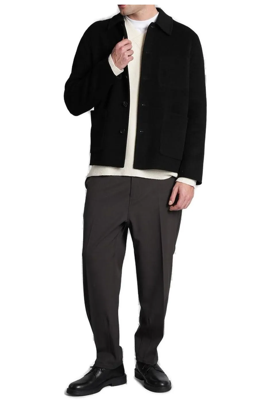 Single-Breasted Buttoned Coat