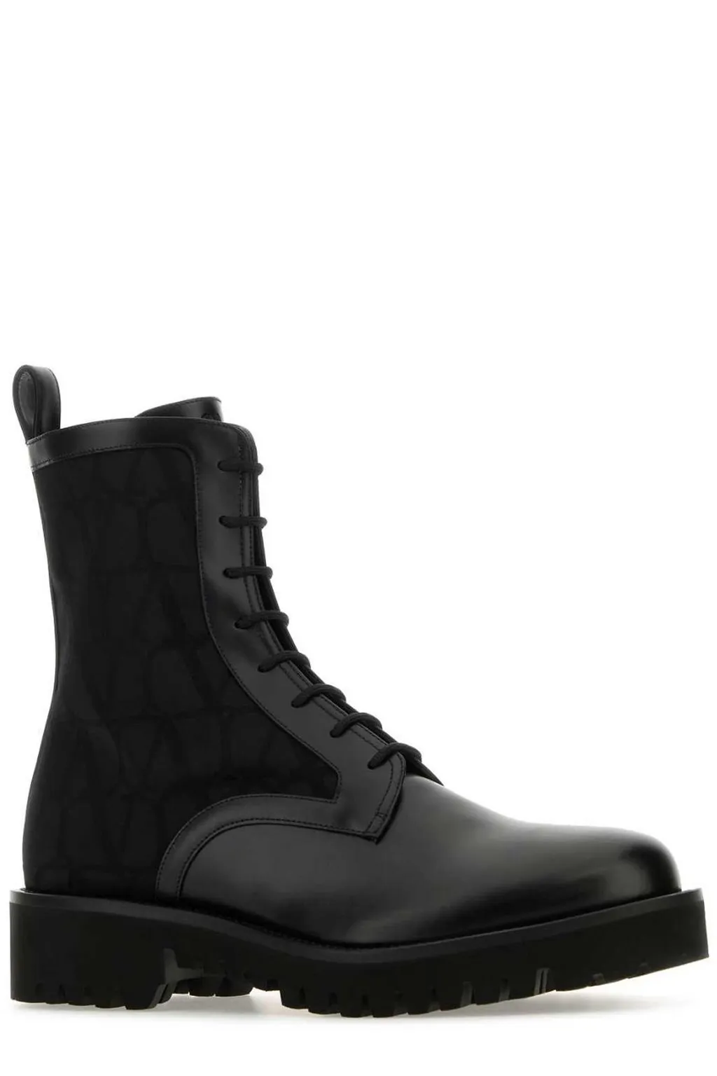 Toile Iconographe Round Toe Combat Boots