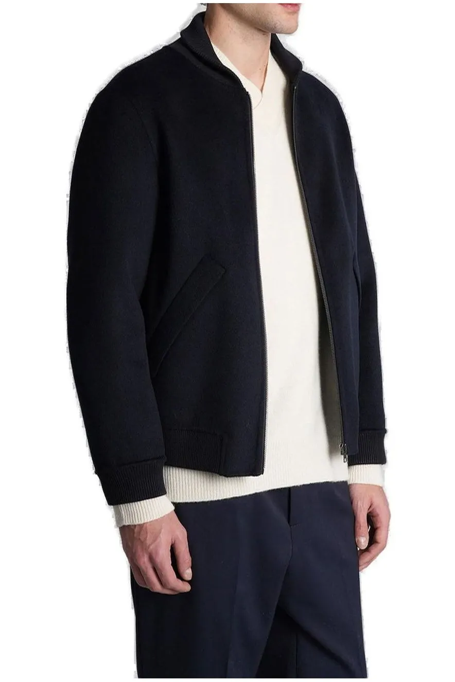 Zipped Bomber Jacket