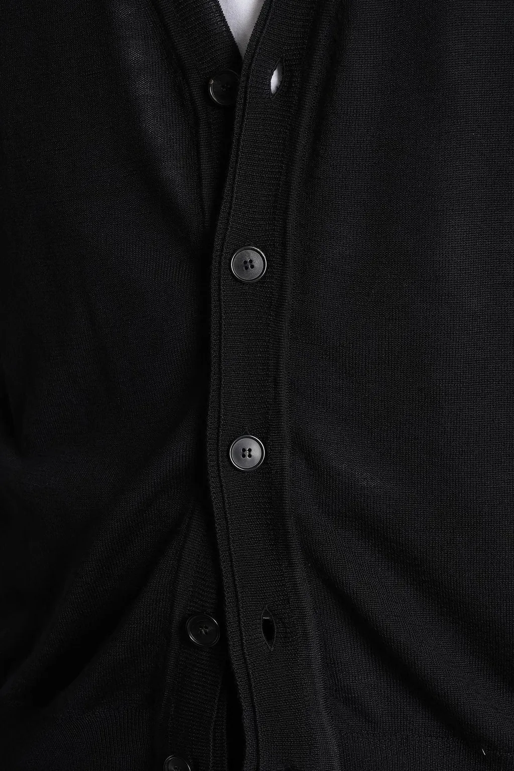 V-Neck Long Sleeved Buttoned Cardigan