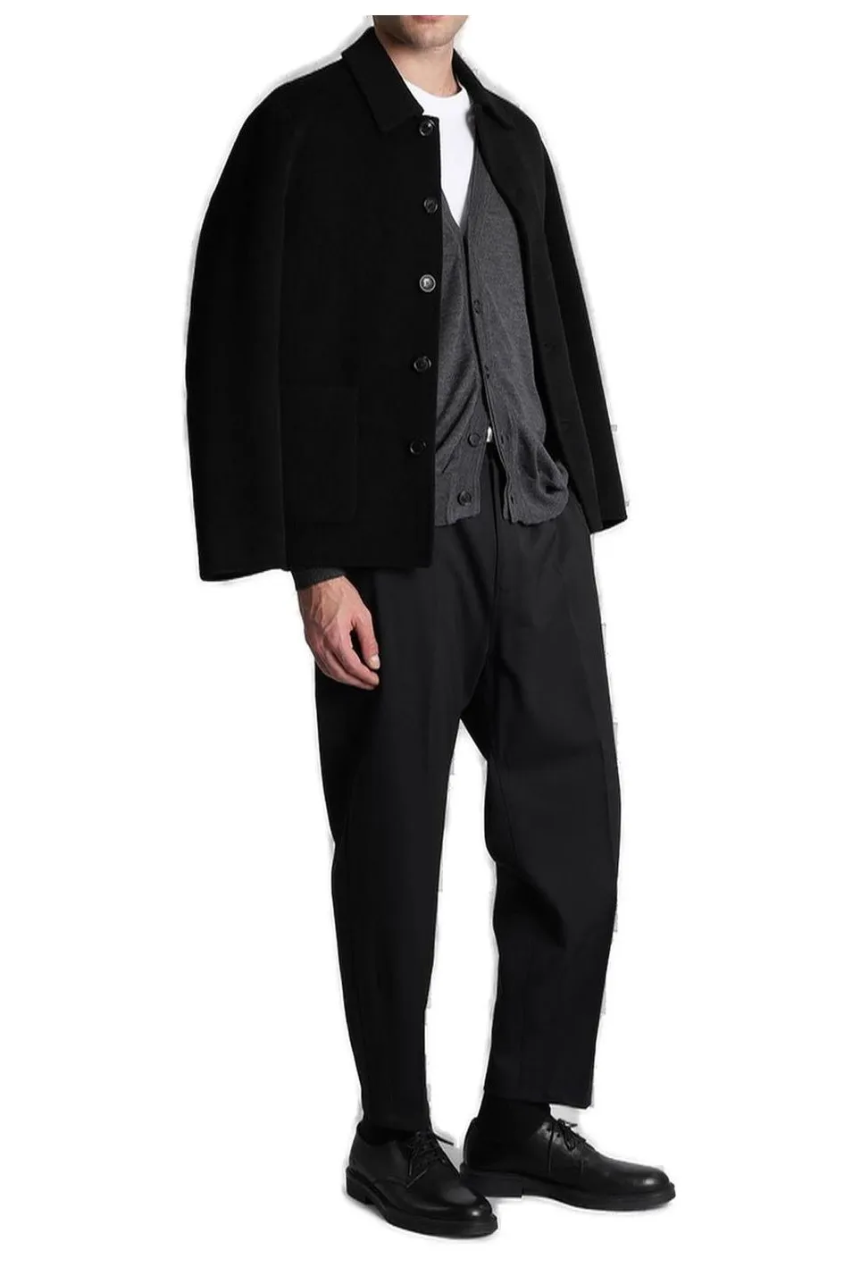 Buttoned Long Sleeved Cardigan