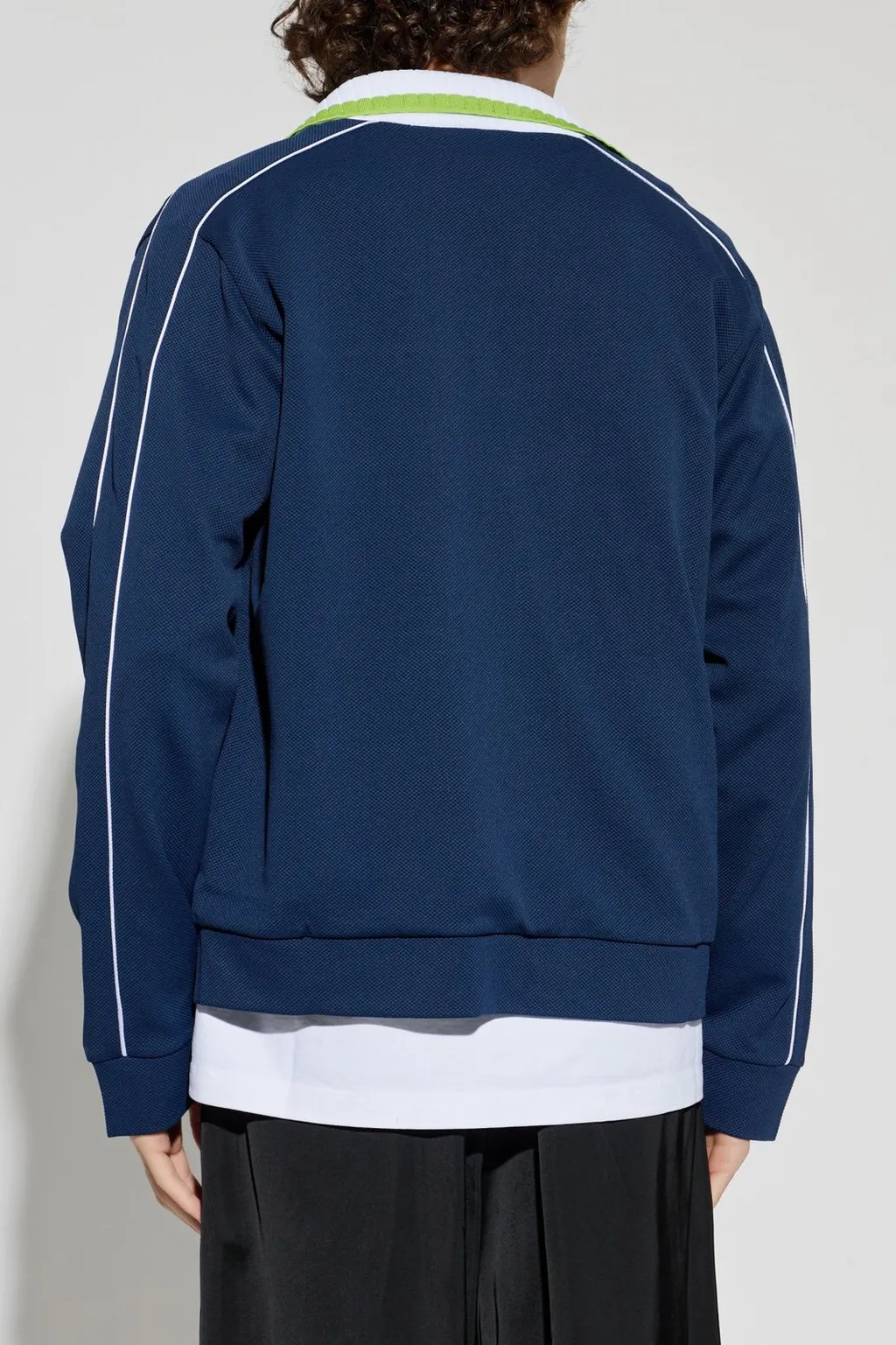 Logo Embroidered Zipped Jacket