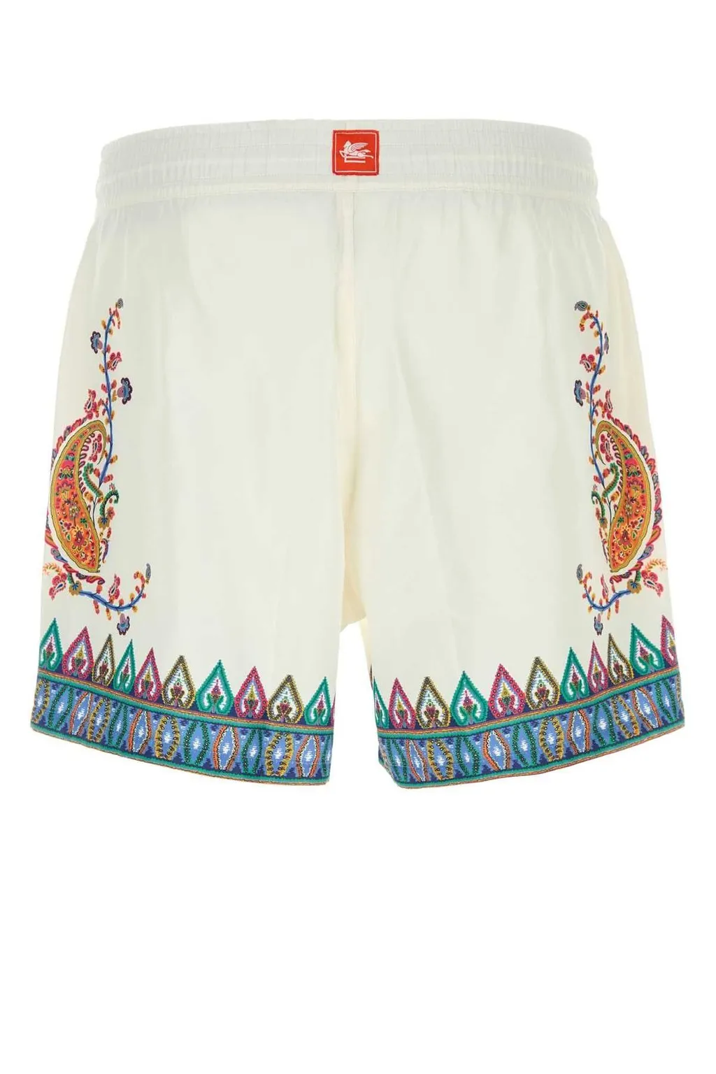 Paisley Printed Drawstring Shorts