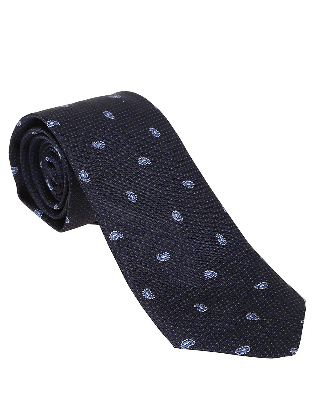 Patterned-Jacquard Pointed Tip Tie